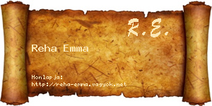 Reha Emma névjegykártya