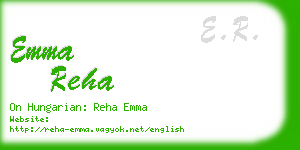 emma reha business card
